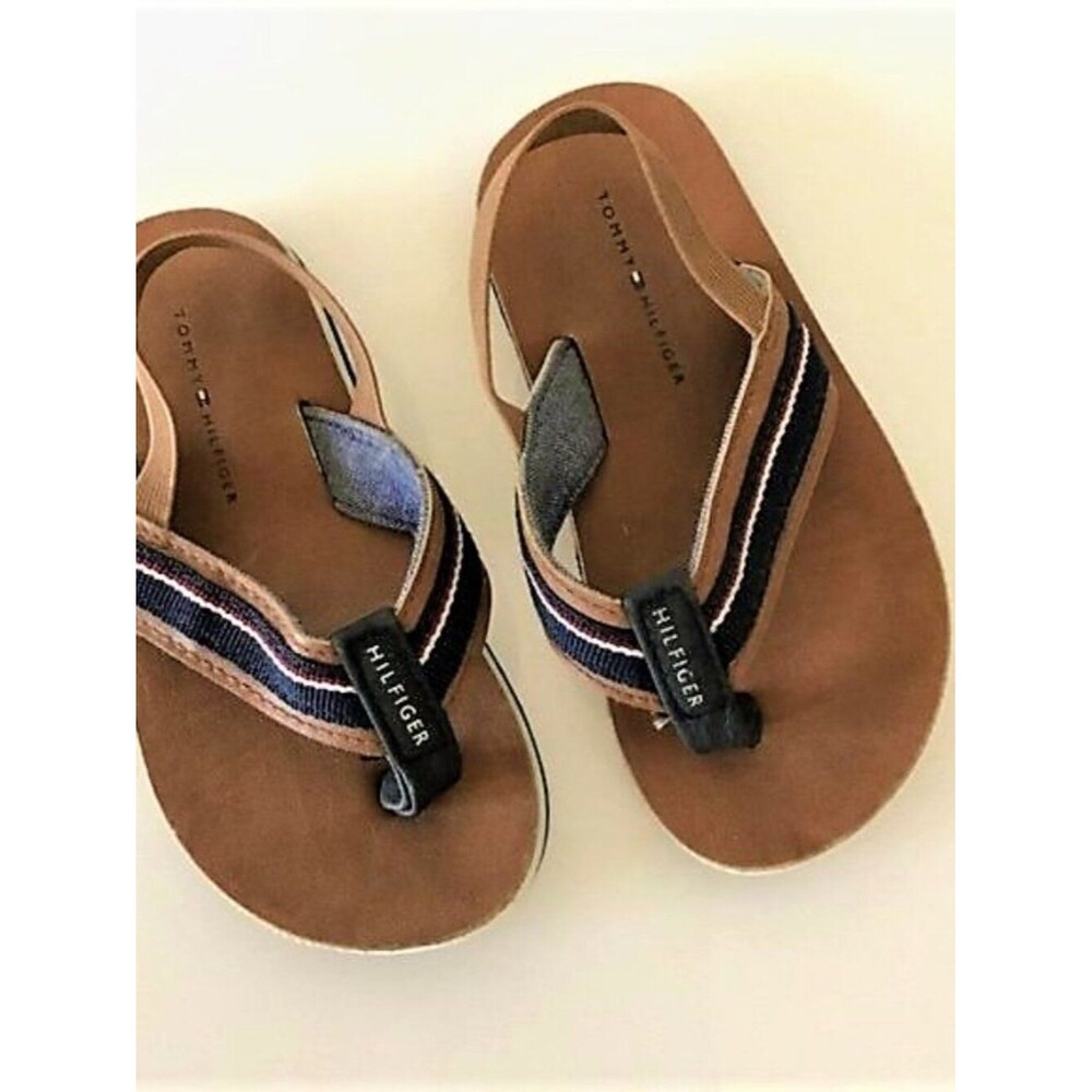 Tommy Hilfiger Toddler Boys Lil Danny Flip Flops Size 7/8 - Picture 3 of 9